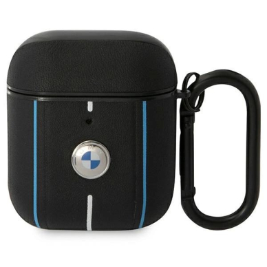 BMW Odinis Color Lines Dėklas skirtas AirPods 1 / 2 - Juodas