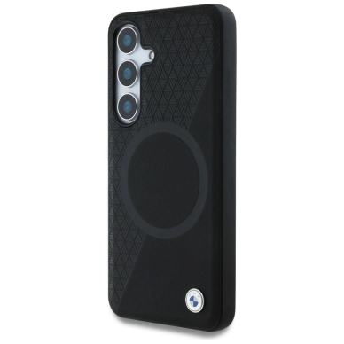 BMW Odinis Half Textured MagSafe Dėklas skirtas Samsung Galaxy S25 - Juodas 1