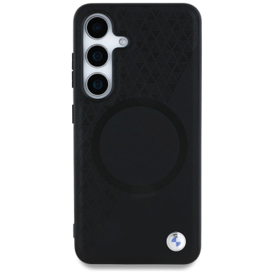BMW Odinis Half Textured MagSafe Dėklas skirtas Samsung Galaxy S25 - Juodas 2