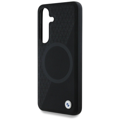 BMW Odinis Half Textured MagSafe Dėklas skirtas Samsung Galaxy S25 - Juodas 5