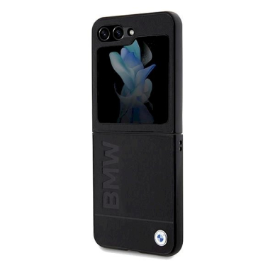 Dėklas BMW Leather Hot Stamp case for Samsung Galaxy Z Flip 5 - Juodas 5 Dėklas BMW Leather Hot Stamp case for Samsung Galaxy Z Flip 5 - Juodas 5