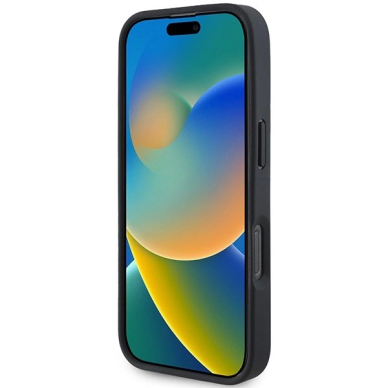 iPhone 16 Pro BMW Leather Hot Stamp dėklas - juodas 3