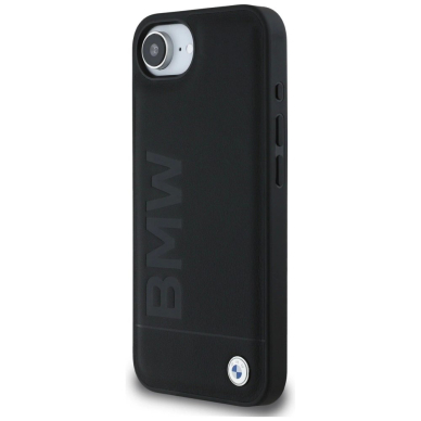 iPhone 16e – BMW Leather Hot Stamp dėklas - Juodas 1
