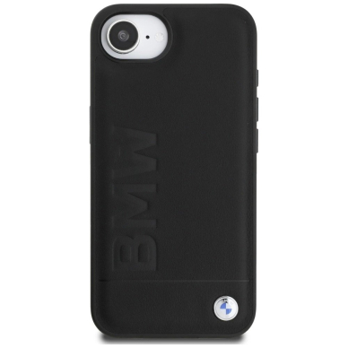 iPhone 16e – BMW Leather Hot Stamp dėklas - Juodas 2