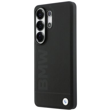 Samsung Galaxy S26 Ultra BMW Leather Hot Stamp MagSafe dėklas – juodas 1 Samsung Galaxy S26 Ultra BMW Leather Hot Stamp MagSafe dėklas – juodas 1