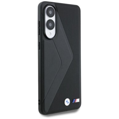 Samsung Galaxy S25 Edge dėklas BMW Leather Oversized Stripes su MagSafe – juodas 3