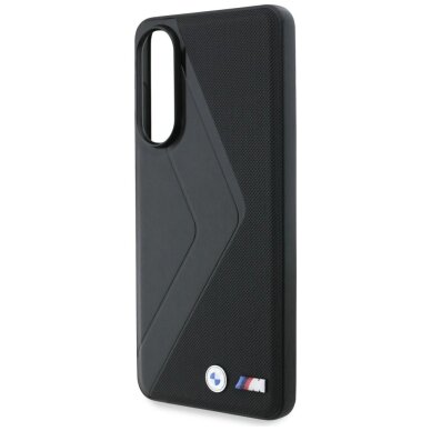 Samsung Galaxy S25 Edge dėklas BMW Leather Oversized Stripes su MagSafe – juodas 5