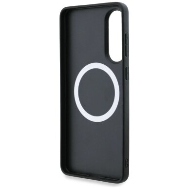 Samsung Galaxy S25 Edge dėklas BMW Leather Oversized Stripes su MagSafe – juodas 6