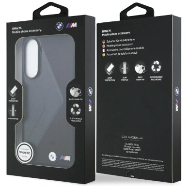 Samsung Galaxy S25 Edge dėklas BMW Leather Oversized Stripes su MagSafe – juodas 7 Samsung Galaxy S25 Edge dėklas BMW Leather Oversized Stripes su MagSafe – juodas 7