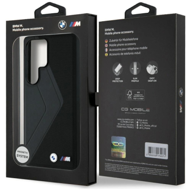 BMW Odinis Oversized Stripes MagSafe Dėklas skirtas Samsung Galaxy S25 Ultra - Juodas 7