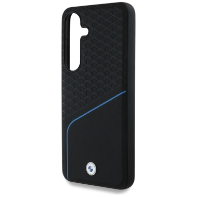 BMW Odinis Textured and Smooth MagSafe Dėklas skirtas Samsung Galaxy S25 - Juodas 5