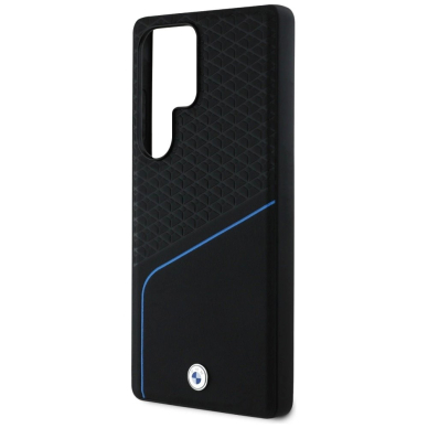 BMW Odinis Textured and Smooth MagSafe Dėklas skirtas Samsung Galaxy S25 Ultra - Juodas 5