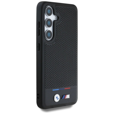 BMW Odinis Tricolor Stripe MagSafe Dėklas skirtas Samsung Galaxy S25 - Juodas 3