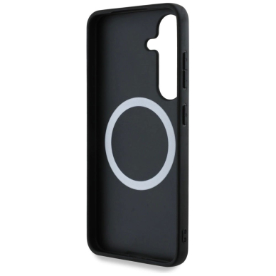 BMW Odinis Tricolor Stripe MagSafe Dėklas skirtas Samsung Galaxy S25 - Juodas 6