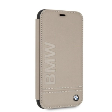 BMW Logo Imprint iPhone Xr Dėklas - Beige 3