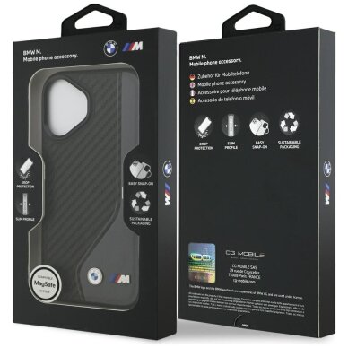 iPhone 17 BMW M Carbon Logo MagSafe dėklas – juodai pilkas 7 iPhone 17 BMW M Carbon Logo MagSafe dėklas – juodai pilkas 7