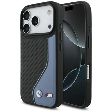 iPhone 17 Pro BMW M Carbon Logo dėklas su MagSafe – mėlynas iPhone 17 Pro BMW M Carbon Logo dėklas su MagSafe – mėlynas