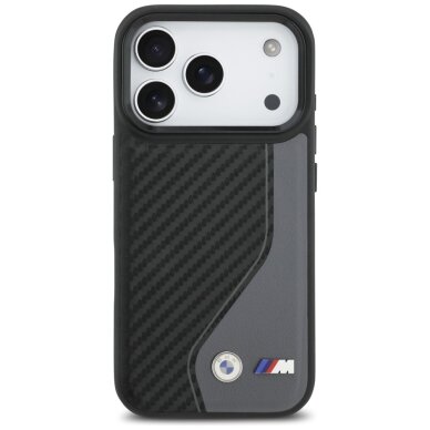 iPhone 17 Pro dėklas BMW M Carbon Logo, MagSafe – grafito 2