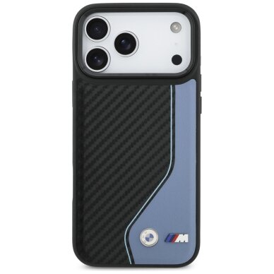 iPhone 17 Pro Max BMW M Carbon Logo dėklas su MagSafe – mėlynas 2