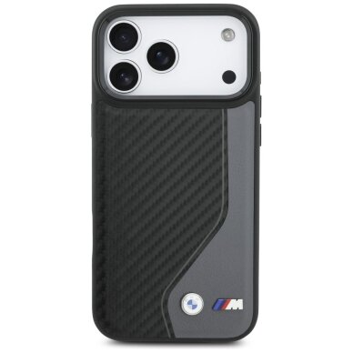 iPhone 17 Pro Max dėklas BMW M Carbon Logo, MagSafe – grafito 2 iPhone 17 Pro Max dėklas BMW M Carbon Logo, MagSafe – grafito 2