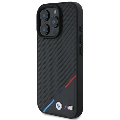iPhone 16 Pro – BMW M Carbon Tricolor Line MagSafe dėklas - Juodas 1