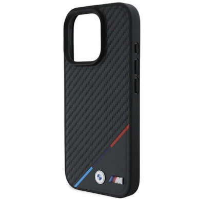 iPhone 16 Pro – BMW M Carbon Tricolor Line MagSafe dėklas - Juodas 5