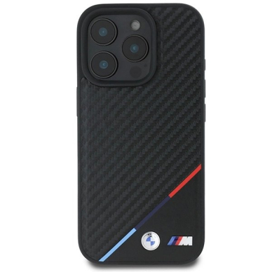 iPhone 16 Pro Max – BMW M Carbon Tricolor Line MagSafe dėklas - Juodas 2