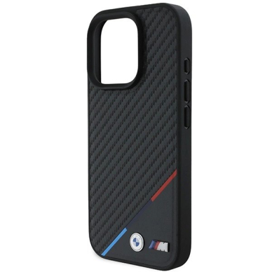iPhone 16 Pro Max – BMW M Carbon Tricolor Line MagSafe dėklas - Juodas 5
