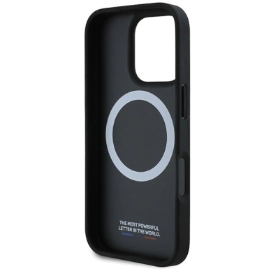 iPhone 16 Pro Max – BMW M Carbon Tricolor Line MagSafe dėklas - Juodas 6