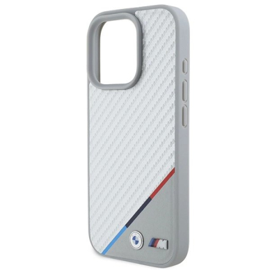 iPhone 16 Pro Max – BMW M Carbon Tricolor Line MagSafe dėklas - Pilkas 5