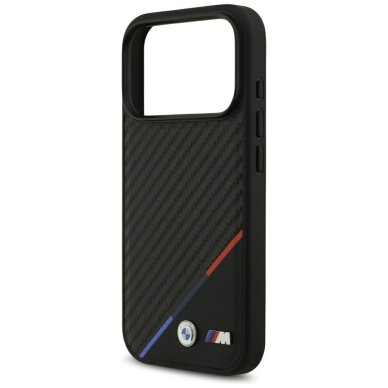 iPhone 17 Pro BMW M Carbon Tricolor Line MagSafe dėklas – juodas 5 iPhone 17 Pro BMW M Carbon Tricolor Line MagSafe dėklas – juodas 5