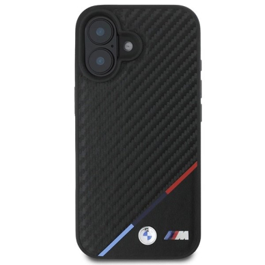 iPhone 16 – BMW M Carbon Tricolor Line MagSafe dėklas - Juodas 2