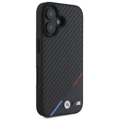 iPhone 16 – BMW M Carbon Tricolor Line MagSafe dėklas - Juodas 3
