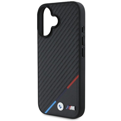 iPhone 16 – BMW M Carbon Tricolor Line MagSafe dėklas - Juodas 5