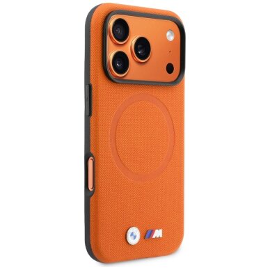 iPhone 17 Pro BMW M FW Metal Logo MagSafe dėklas – oranžinis 3 iPhone 17 Pro BMW M FW Metal Logo MagSafe dėklas – oranžinis 3