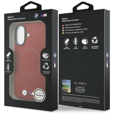 iPhone 17 BMW M FW Metal Logo MagSafe dėklas – raudonas 7 iPhone 17 BMW M FW Metal Logo MagSafe dėklas – raudonas 7