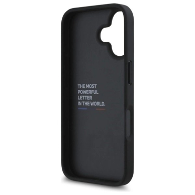 iPhone 16 – BMW M Grip Stand Smooth and Carbon dėklas - Juodas 6