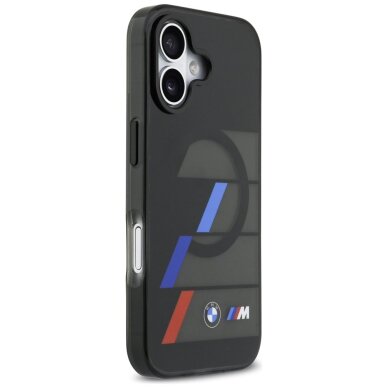 iPhone 17 BMW M IML Metal Buttons Tricolor Lines MagSafe dėklas – juodas 3 iPhone 17 BMW M IML Metal Buttons Tricolor Lines MagSafe dėklas – juodas 3