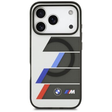 iPhone 17 Pro BMW M IML Metal Buttons Tricolor Lines MagSafe dėklas – pilkas 2 iPhone 17 Pro BMW M IML Metal Buttons Tricolor Lines MagSafe dėklas – pilkas 2