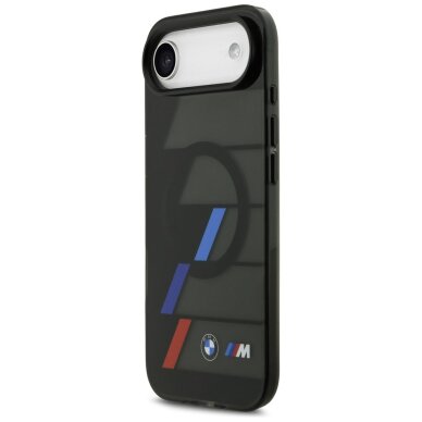 iPhone Air BMW M IML Metal Buttons Tricolor Lines MagSafe dėklas – juodas 1