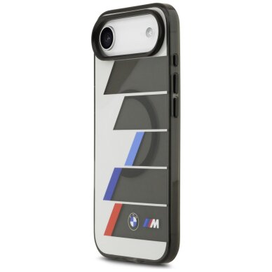 iPhone Air BMW M IML Metal Buttons Tricolor Lines MagSafe dėklas – pilkas 1