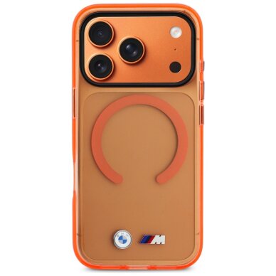 iPhone 17 Pro Max BMW M IML Metal Logos MagSafe dėklas – Pro oranžinis 2