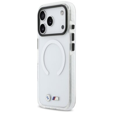 iPhone 17 Pro Max BMW M IML Shockproof Metal Logos MagSafe dėklas – skaidrus 1