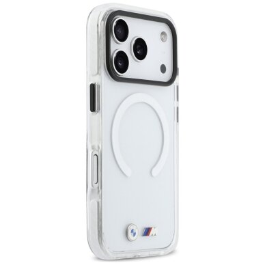 iPhone 17 Pro Max BMW M IML Shockproof Metal Logos MagSafe dėklas – skaidrus 3