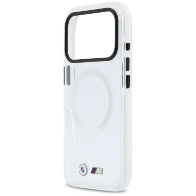 iPhone 17 Pro Max BMW M IML Shockproof Metal Logos MagSafe dėklas – skaidrus 5