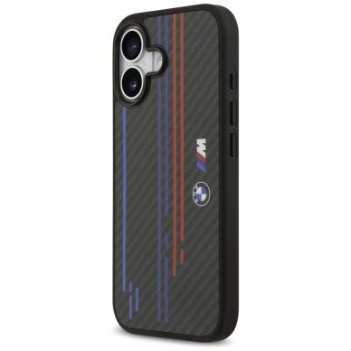 iPhone 17 dėklas BMW M Kevlar Lines & Logo su MagSafe – juodas 1 iPhone 17 dėklas BMW M Kevlar Lines & Logo su MagSafe – juodas 1