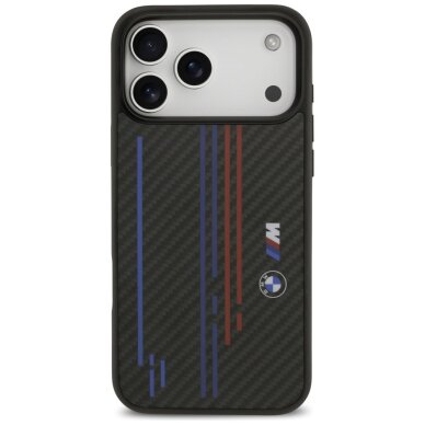 iPhone 17 Pro Max dėklas BMW M Kevlar Lines & Logo su MagSafe – juodas 2 iPhone 17 Pro Max dėklas BMW M Kevlar Lines & Logo su MagSafe – juodas 2