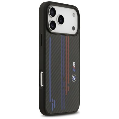 iPhone 17 Pro Max dėklas BMW M Kevlar Lines & Logo su MagSafe – juodas 3 iPhone 17 Pro Max dėklas BMW M Kevlar Lines & Logo su MagSafe – juodas 3