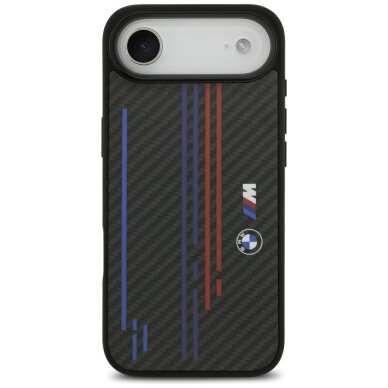 iPhone Air dėklas BMW M Kevlar Lines & Logo su MagSafe – juodas