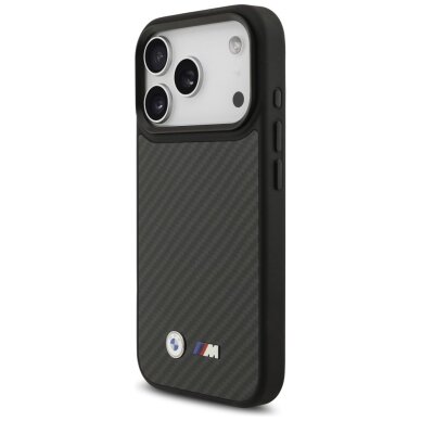 iPhone 17 Pro BMW M Kevlar Matt MagSafe dėklas – juodas 1 iPhone 17 Pro BMW M Kevlar Matt MagSafe dėklas – juodas 1